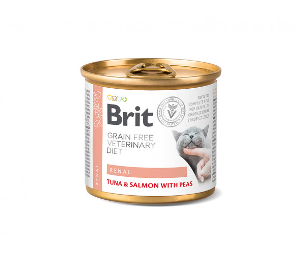 Brit GF Veterinary Diets kons. katėms Renal 200g